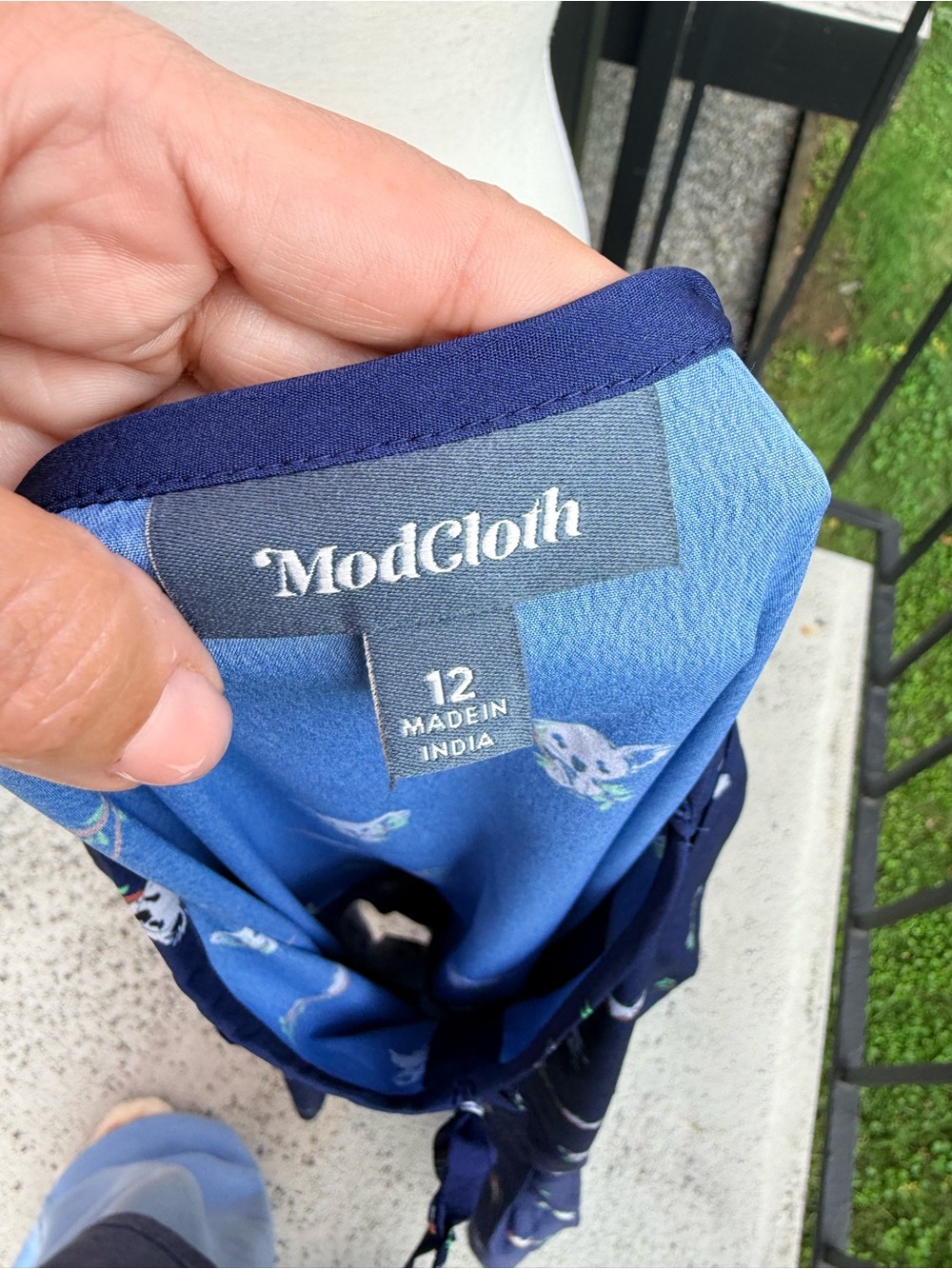 ModCloth Koala Print Dress Size 12 - Picture 2 of 10
